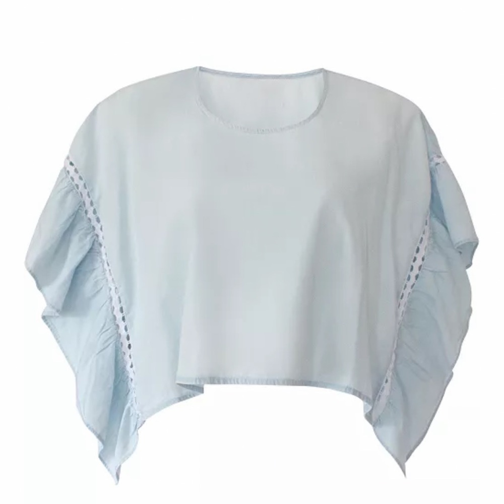 BCBGENERATION Cotton Chambray Top - XS